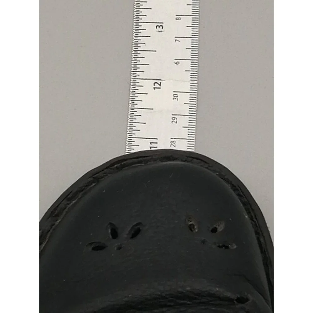 Cobbie Cuddlers Pumps Womens Black 8.5 Wide Slingback Leather Shoe Hook Loop - Picture 3 of 11